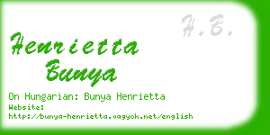 henrietta bunya business card